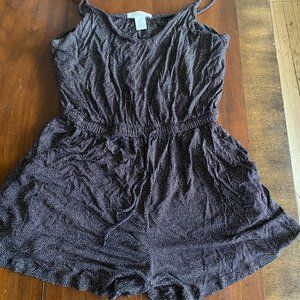 H&M Romper - Black & White, Polka Dot, Size S